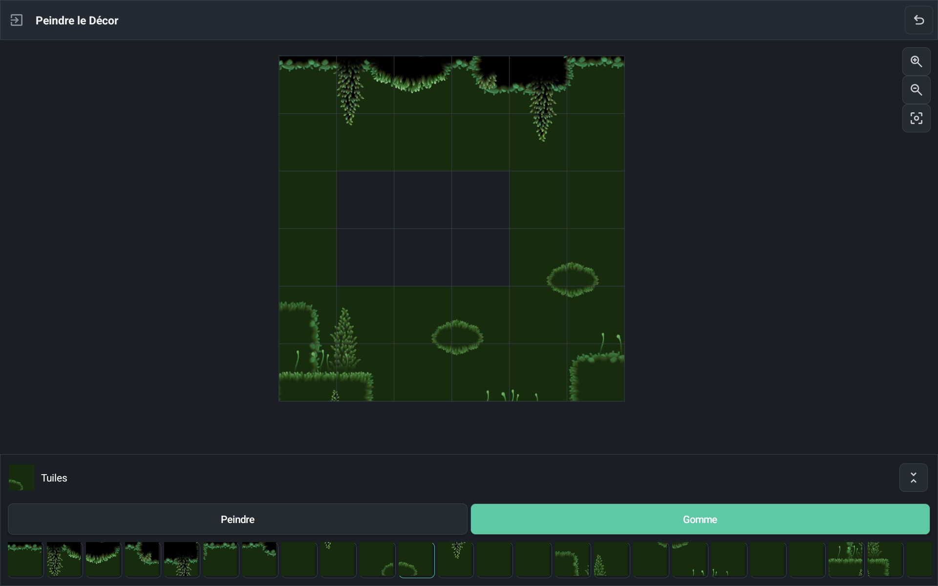 Tilemap-Editor von Yop2D: ein Level Kachel für Kachel malen